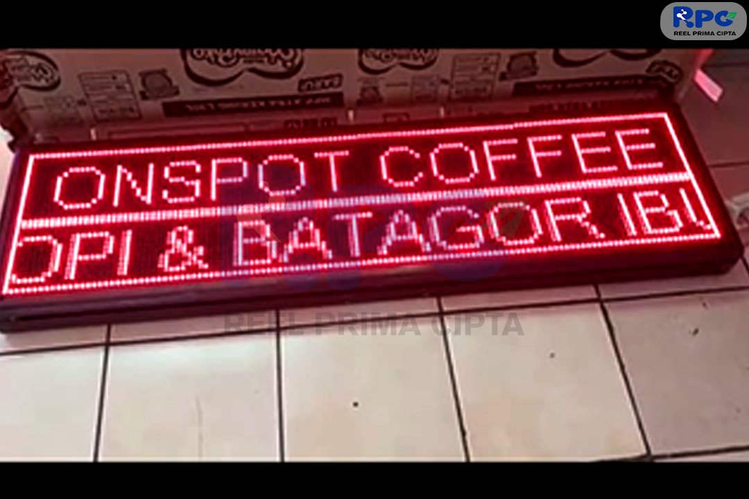 Running Text Single Color