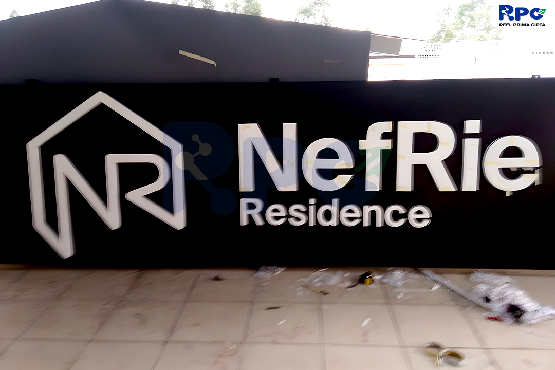 Huruf Timbul Galva No Led + Background